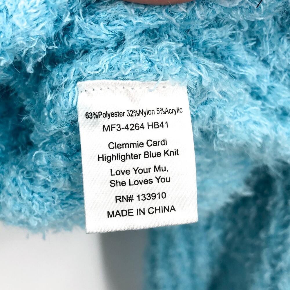 SHOW ME YOUR MUMU Women's Clemmie Cardigan XL Highlighter Blue Jewels NWT - Picture 11 of 12